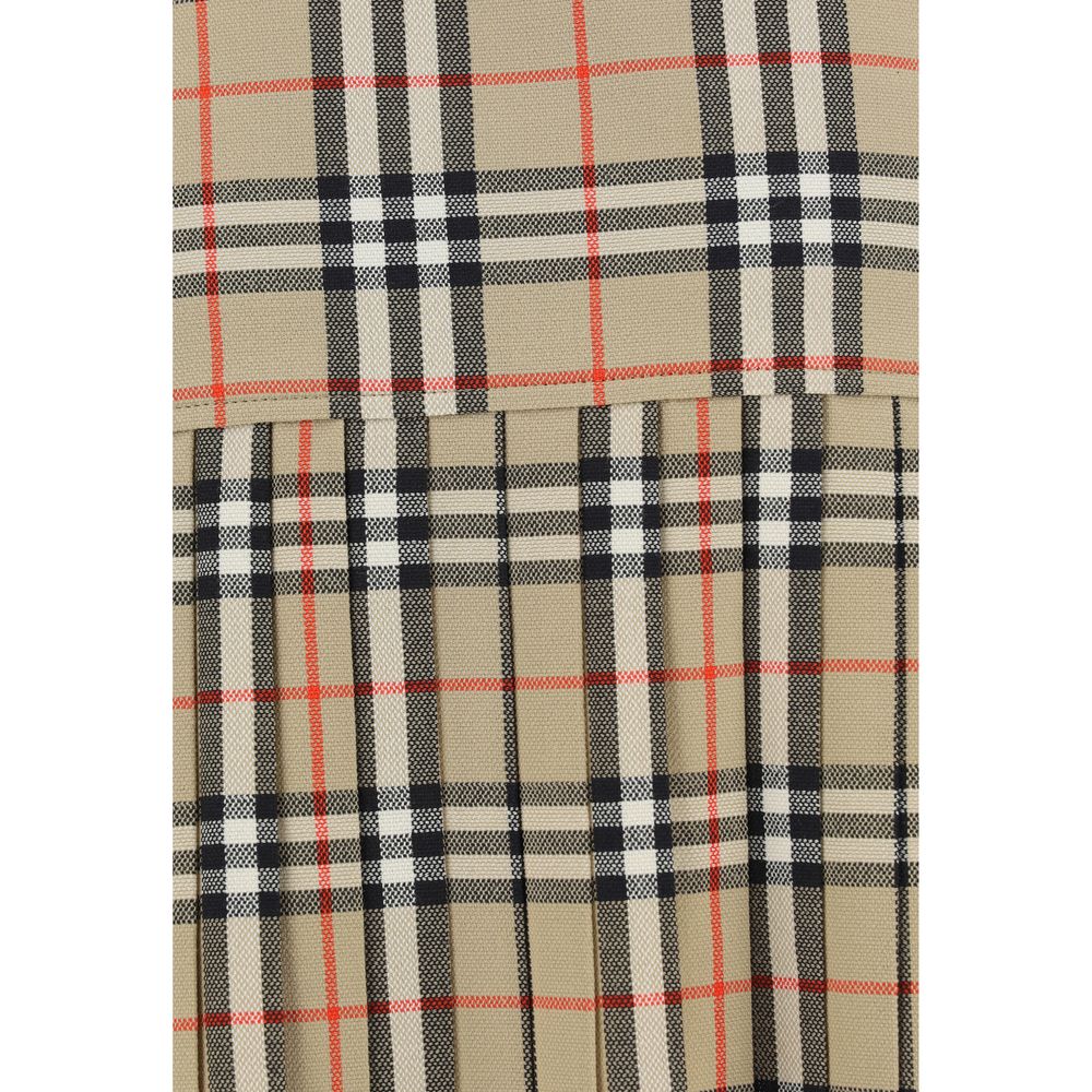 Burberry Beige Wool Mini Skirt