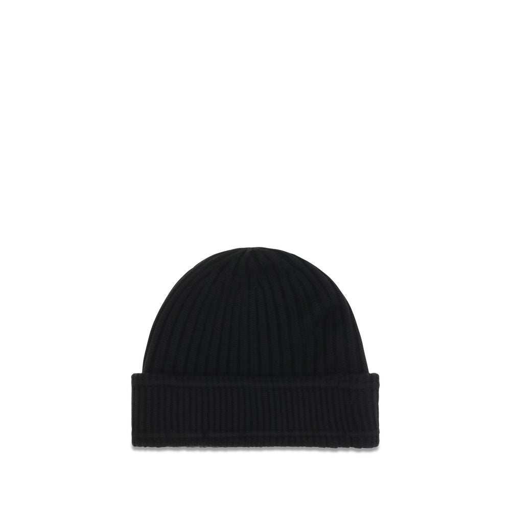 Burberry Black Wool Oves Aries Beanie
