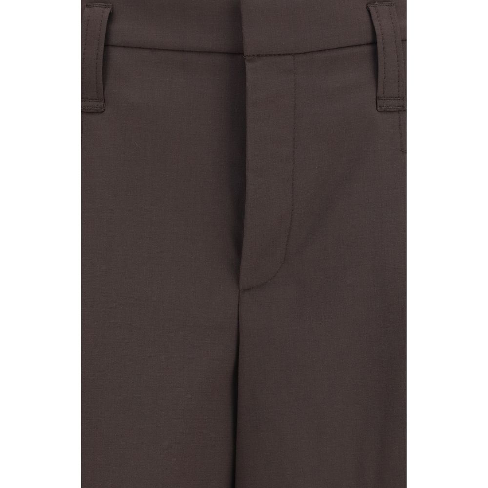 Brunello Cucinelli Brown Wool Bermuda Shorts