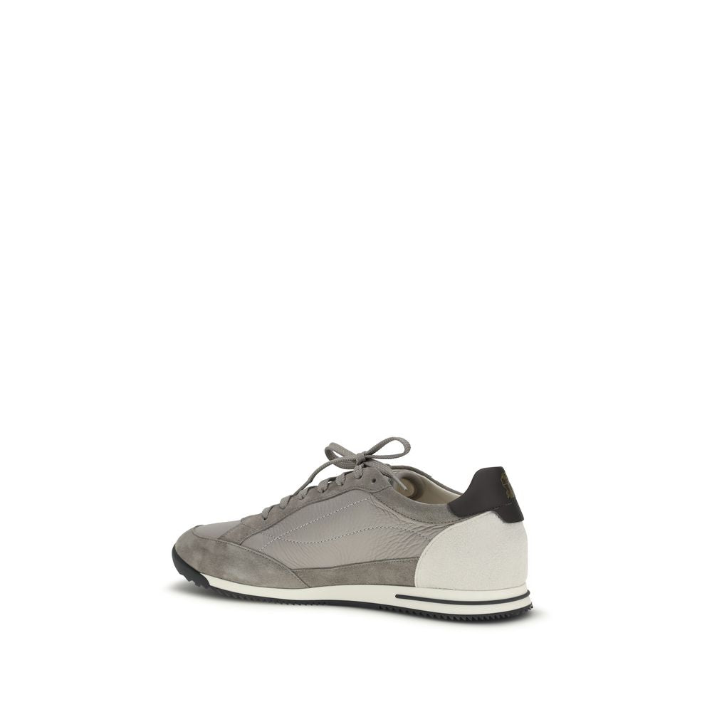 Brunello Cucinelli Gray Leather Sneakers