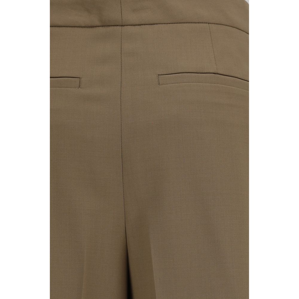 Lardini Brown Wool Casual Pants