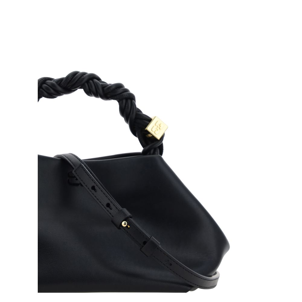 Ganni Black Leather Handbag