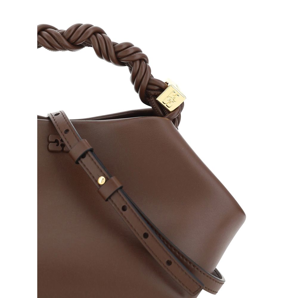 Ganni Brown Leather Handbag
