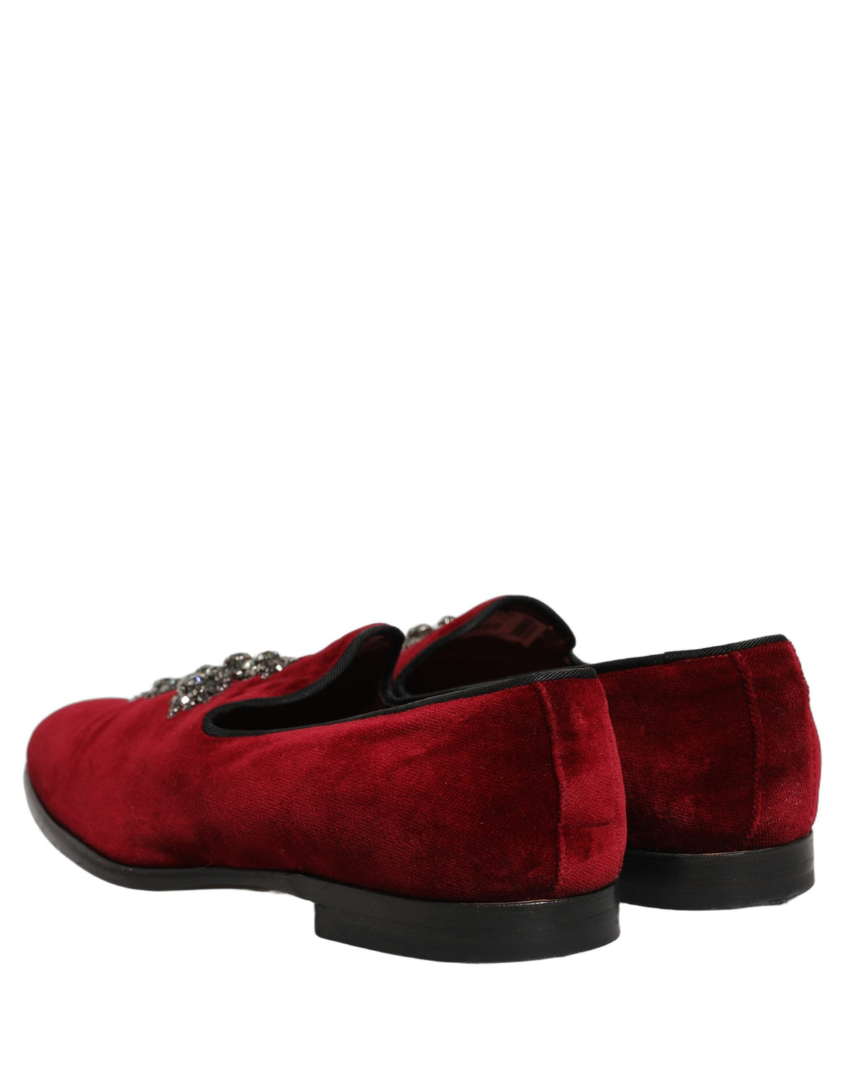 New Dolce & Gabbana Maroon Suede Cross Slip On Dress Loafers Shoes