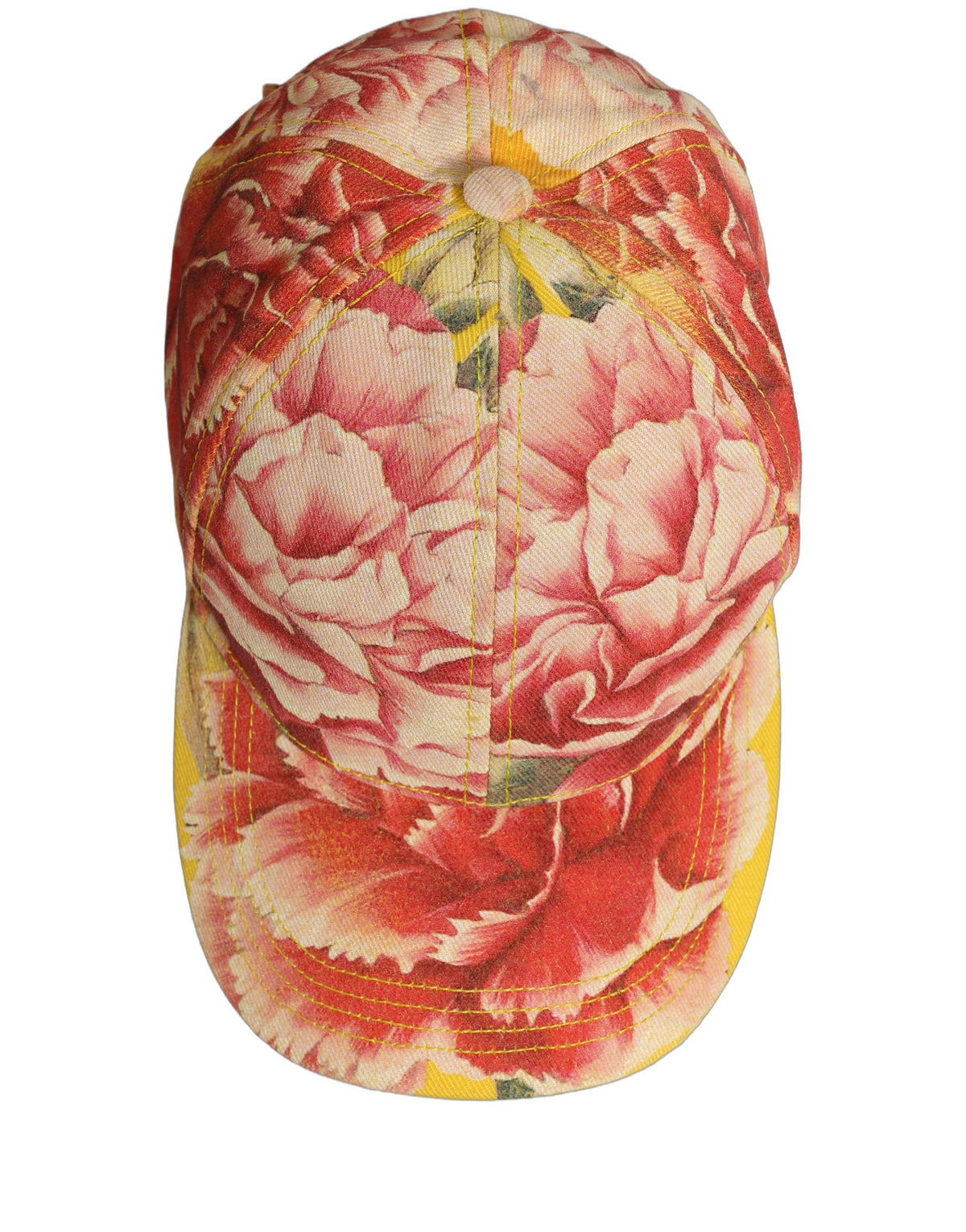 New Dolce & Gabbana Men Cotton Floral Baseball Capello Hat