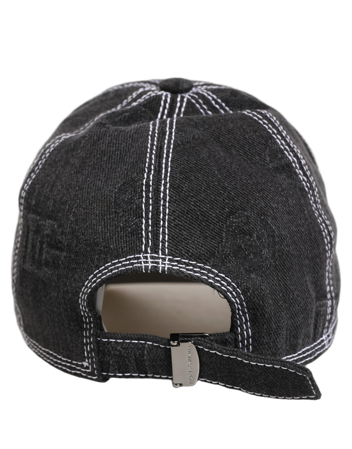 New Dolce & Gabbana Men Black Cotton 6 Panel Baseball Capello Hat