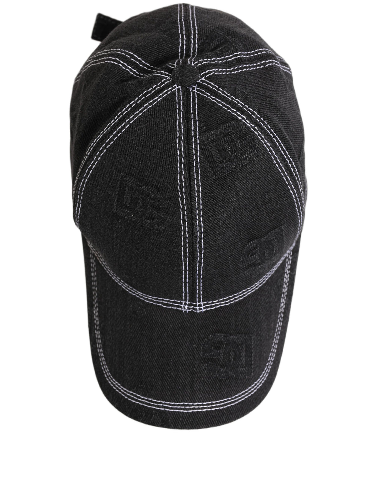 New Dolce & Gabbana Men Black Cotton 6 Panel Baseball Capello Hat
