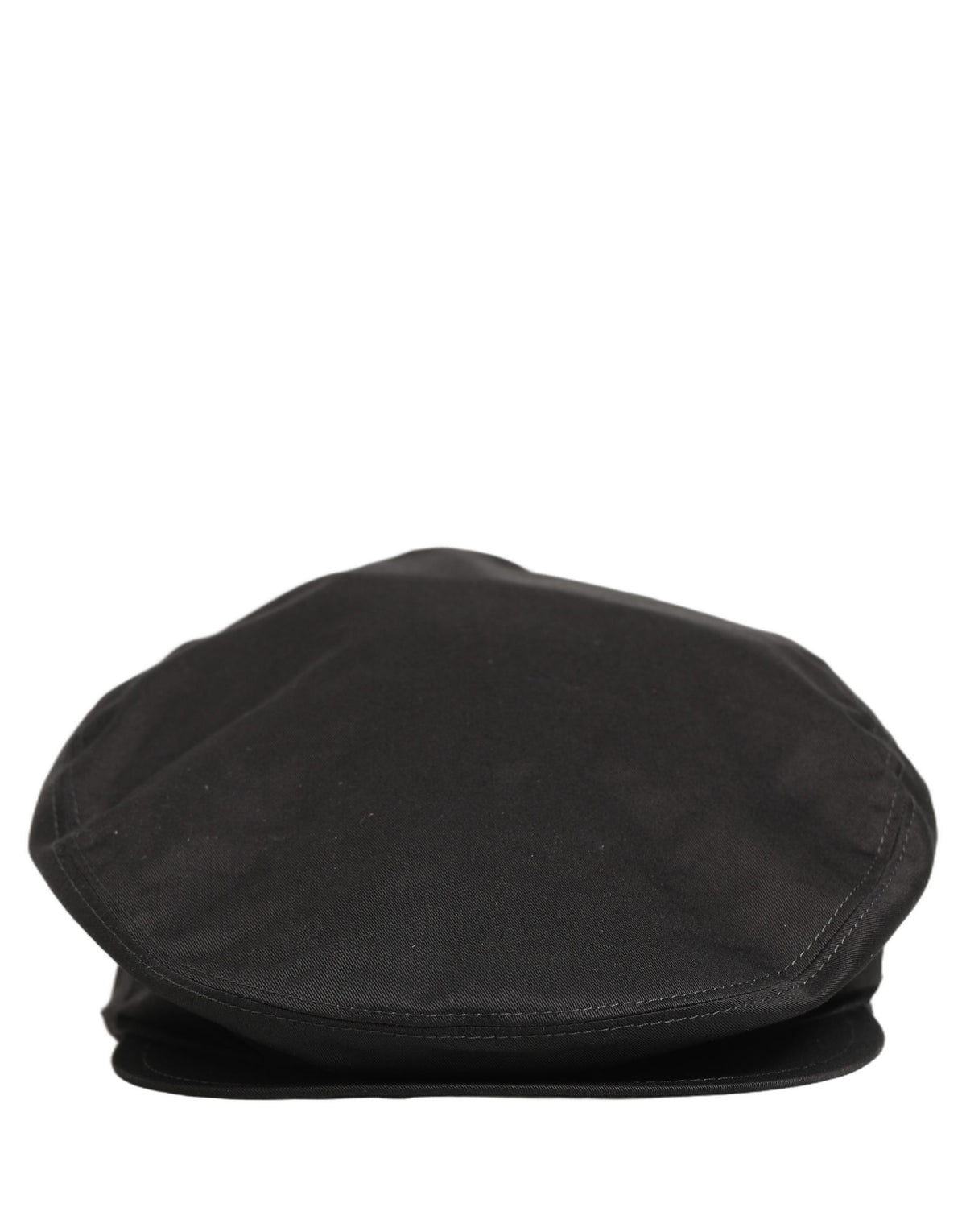 New Dolce & Gabbana Men Black Cotton Stretch Newsboy Cloth Capello Hat