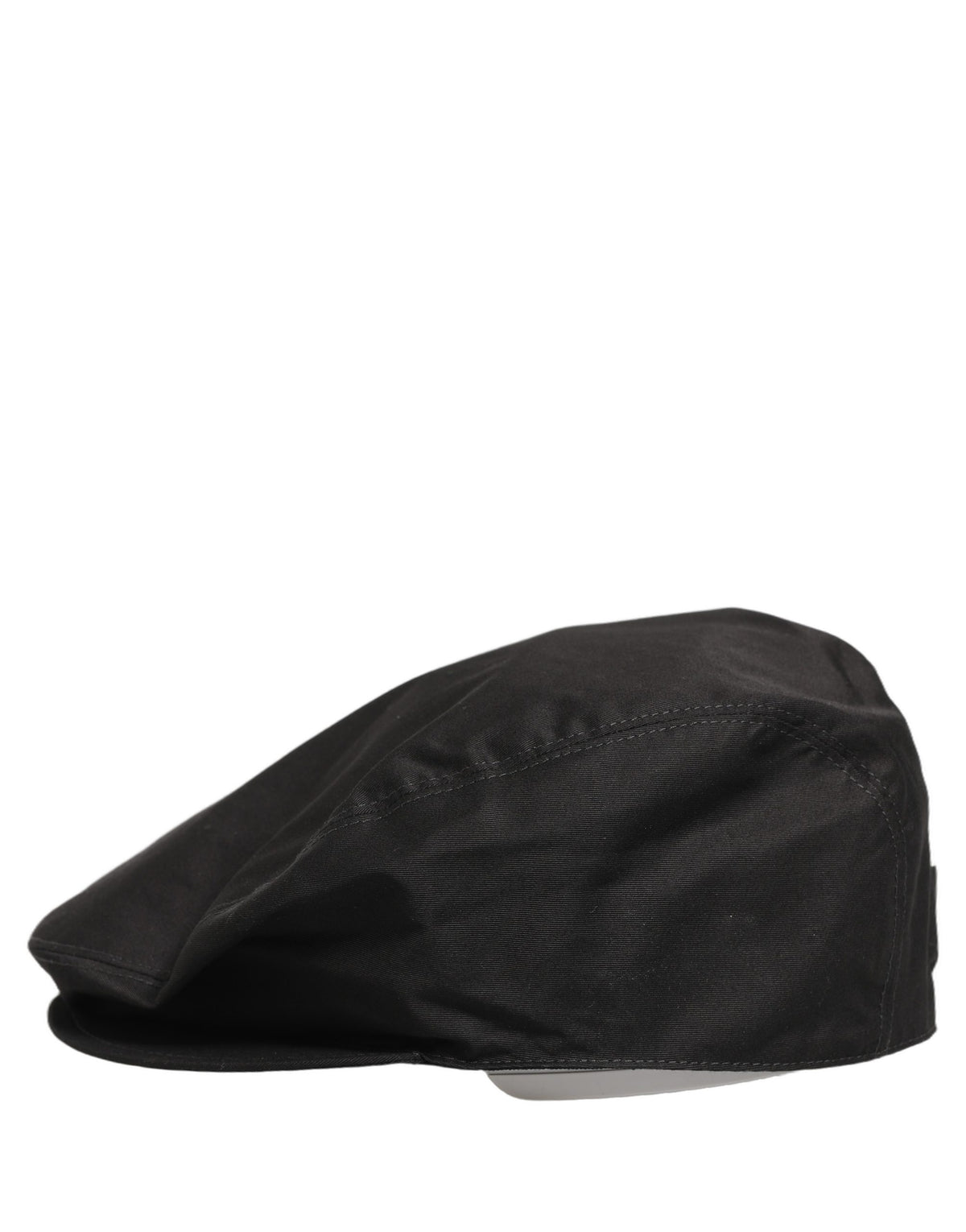New Dolce & Gabbana Men Black Cotton Stretch Newsboy Cloth Capello Hat