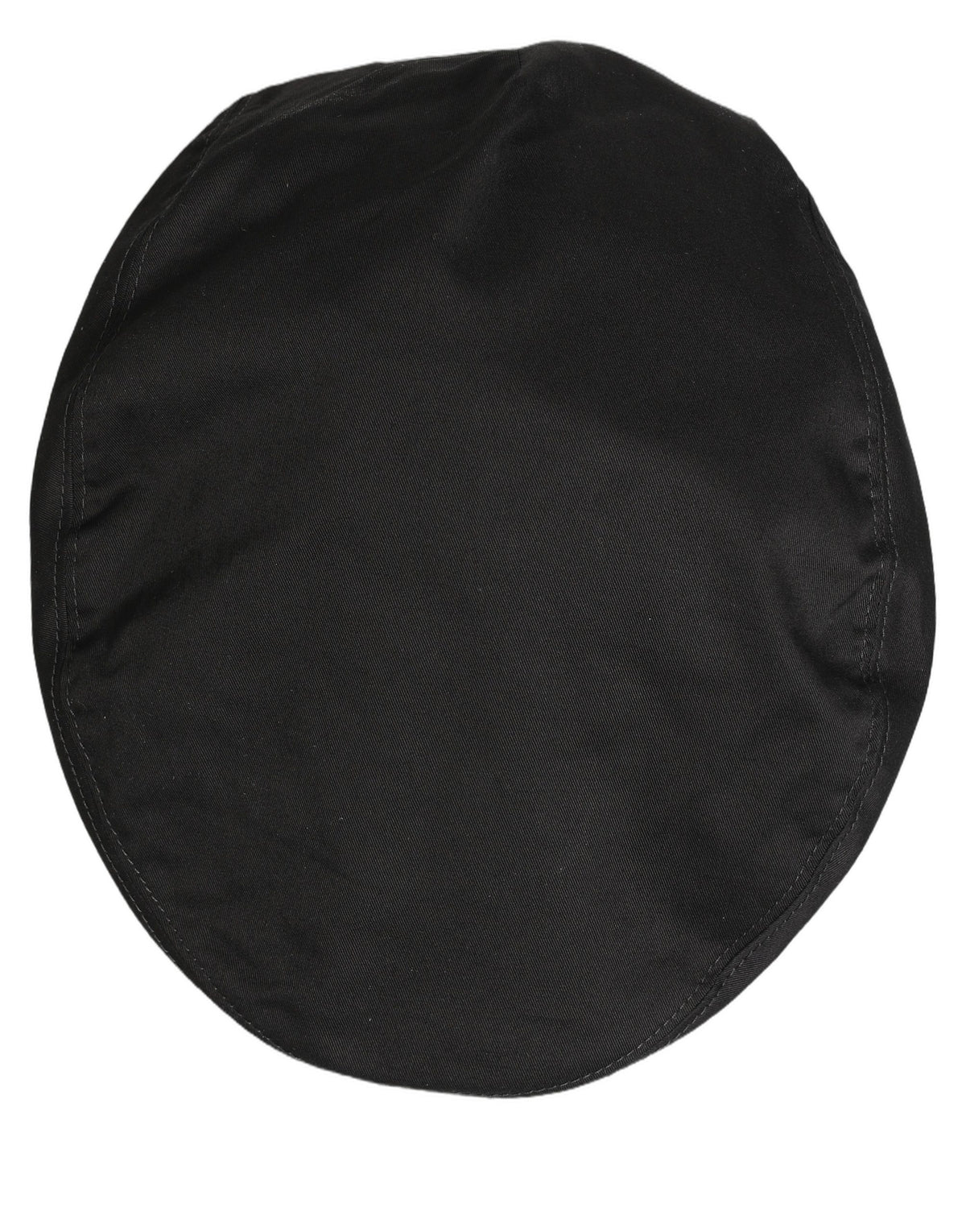 New Dolce & Gabbana Men Black Cotton Stretch Newsboy Cloth Capello Hat