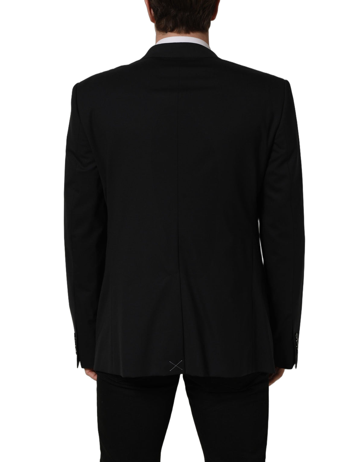 New Dolce & Gabbana Black Wool Single Breasted Blazer Jacket