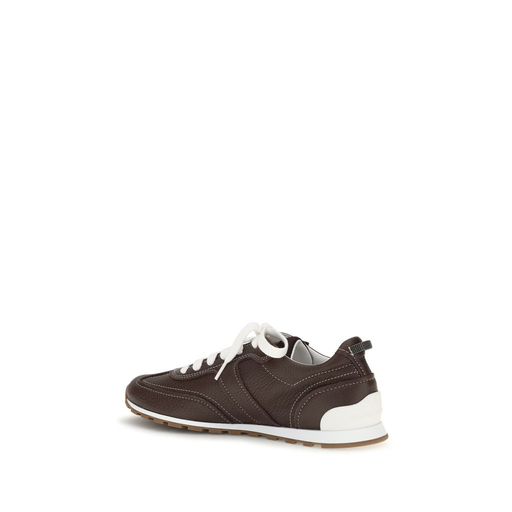 Brunello Cucinelli Brown Athletic Sneakers