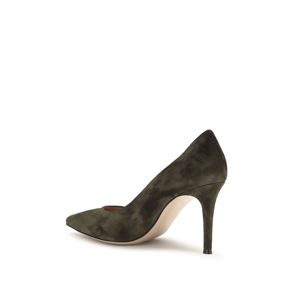 Gianvito Rossi Bicolor Leather High Heel Pumps