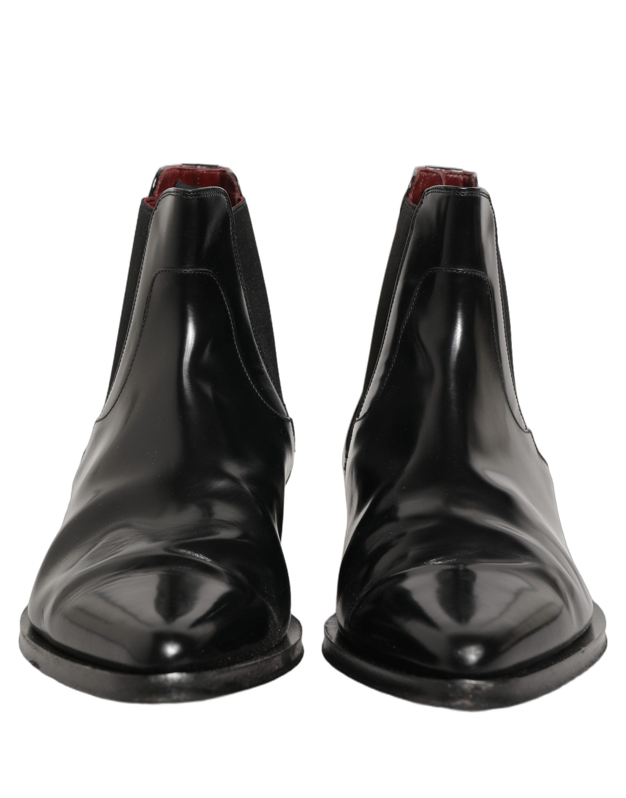Dolce & Gabbana Black Chelsea Slip On Men Ankle Boots Shoes