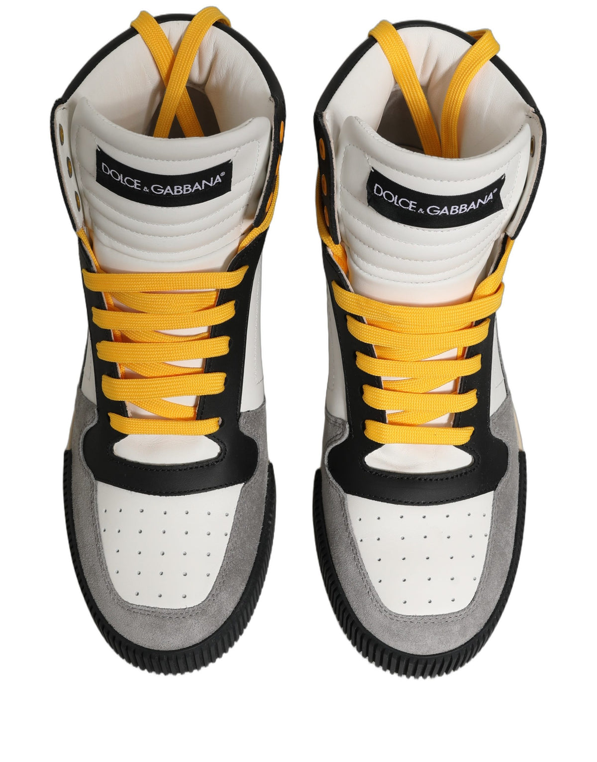 New Dolce & Gabbana Leather High Top Sneakers Shoes