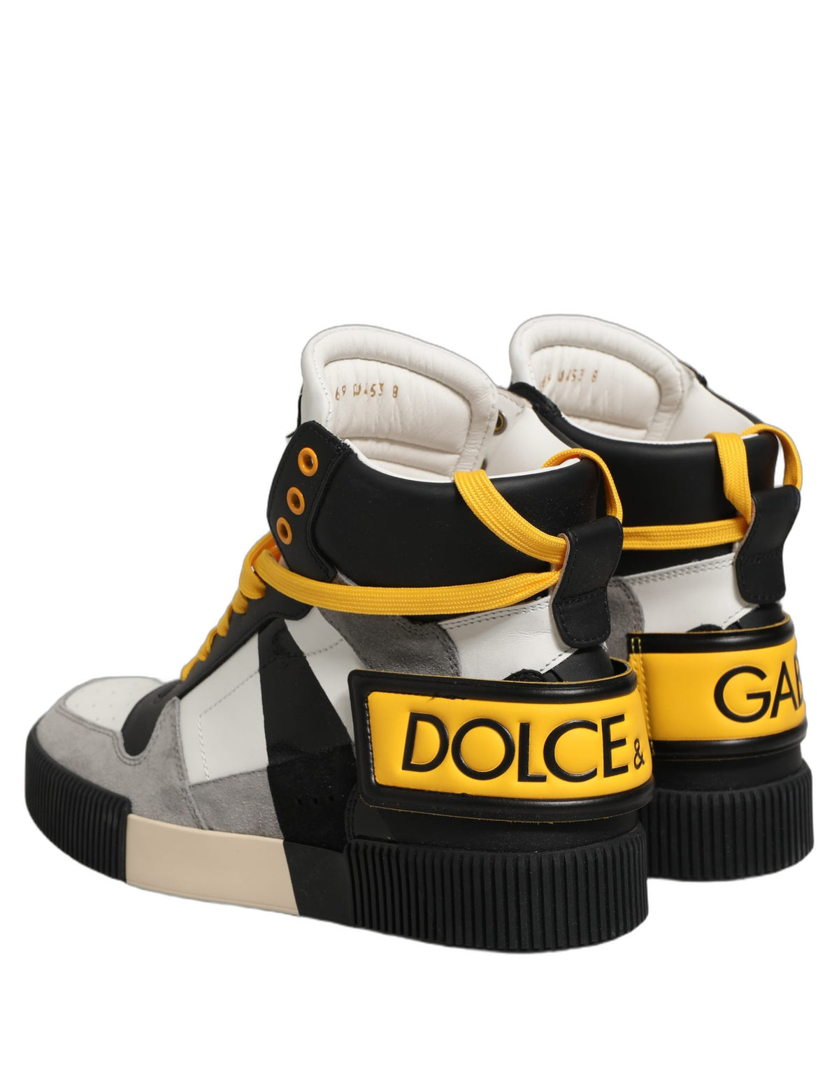 New Dolce & Gabbana Leather High Top Sneakers Shoes