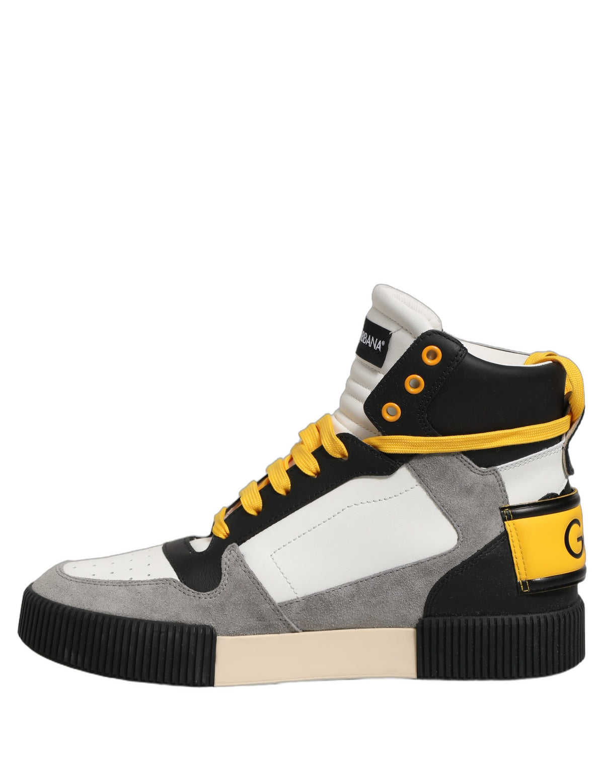 New Dolce & Gabbana Leather High Top Sneakers Shoes