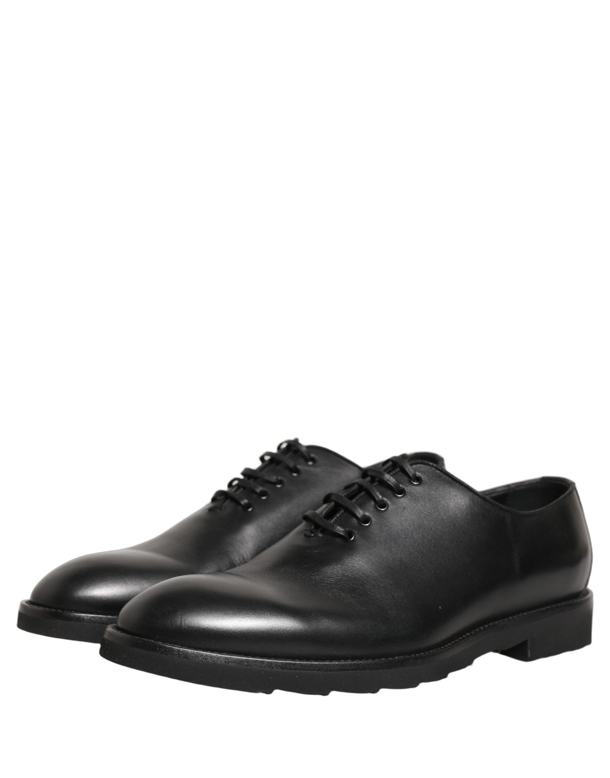 New Dolce & Gabbana Black Leather Men Oxford Dress Formal Shoes