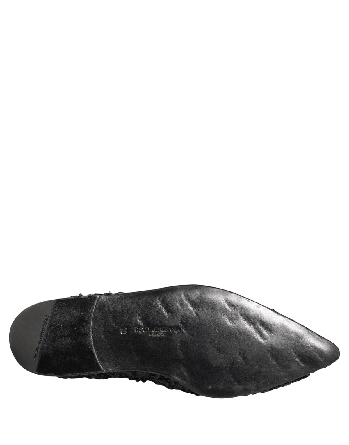 New Dolce & Gabbana Black Mules Slides Slippers Men Flats Shoes