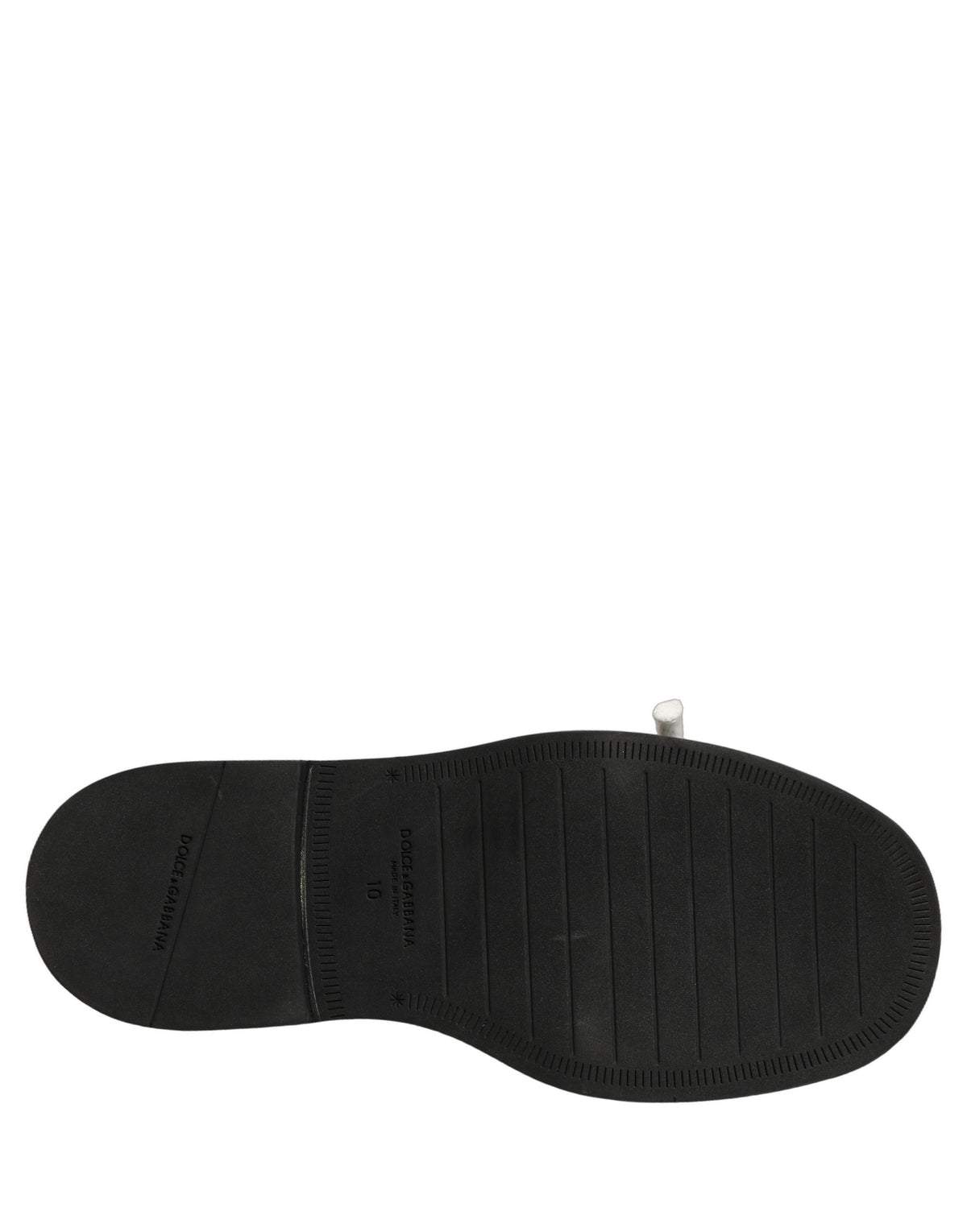 New Dolce & Gabbana Brown Leather Slip On Flat Sandals Men Shoes