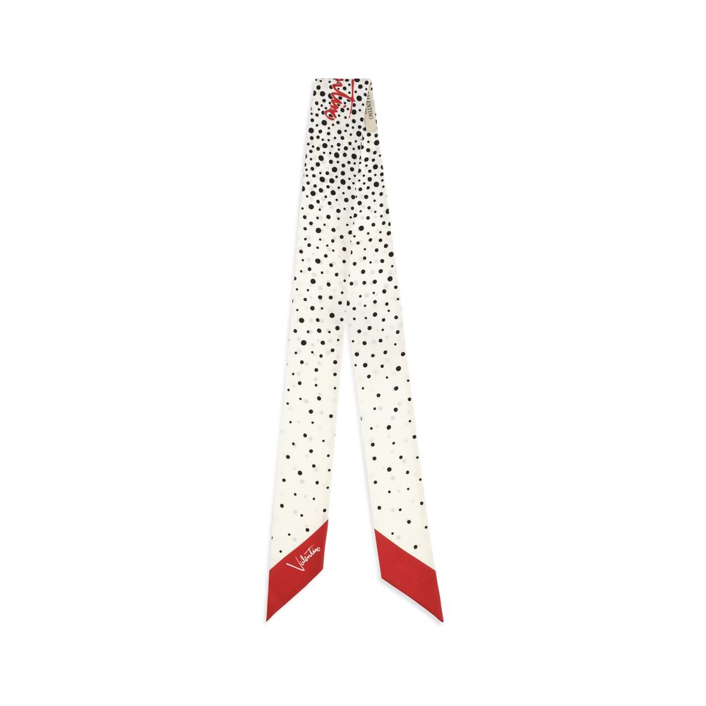 Valentino Garavani Beige Silk Scarf