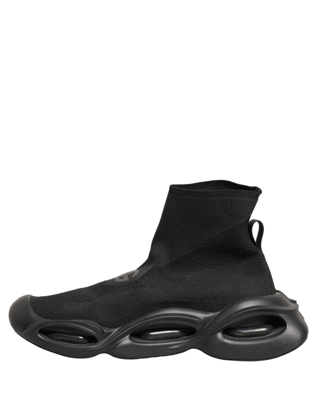 New Dolce & Gabbana Black Slip On Wave Socks Men Sneakers Shoes