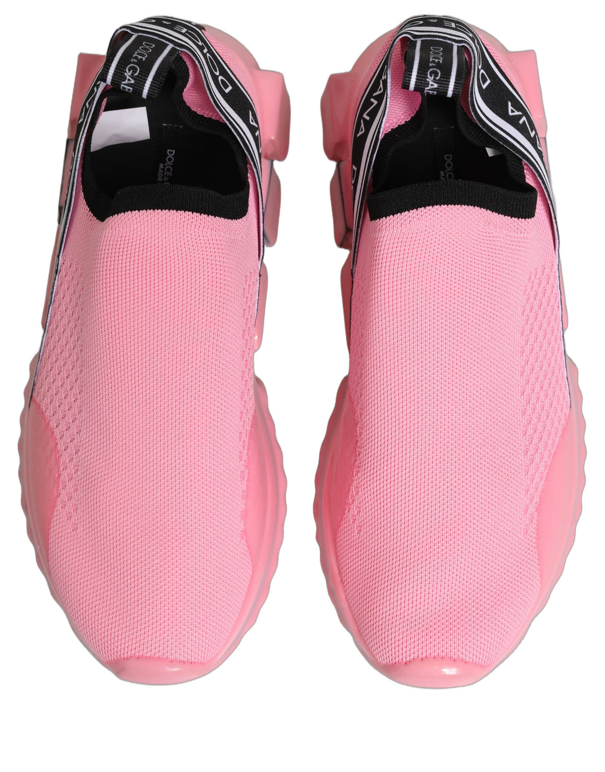 New Dolce & Gabbana Pink Slip On Low Top Sorrento Sneakers Shoes
