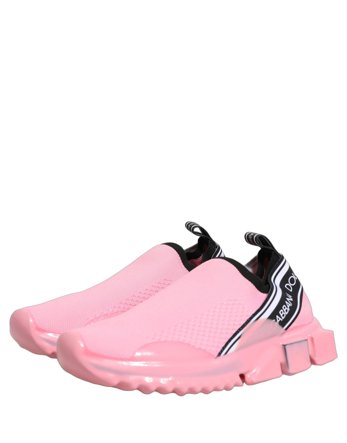 New Dolce & Gabbana Pink Slip On Low Top Sorrento Sneakers Shoes