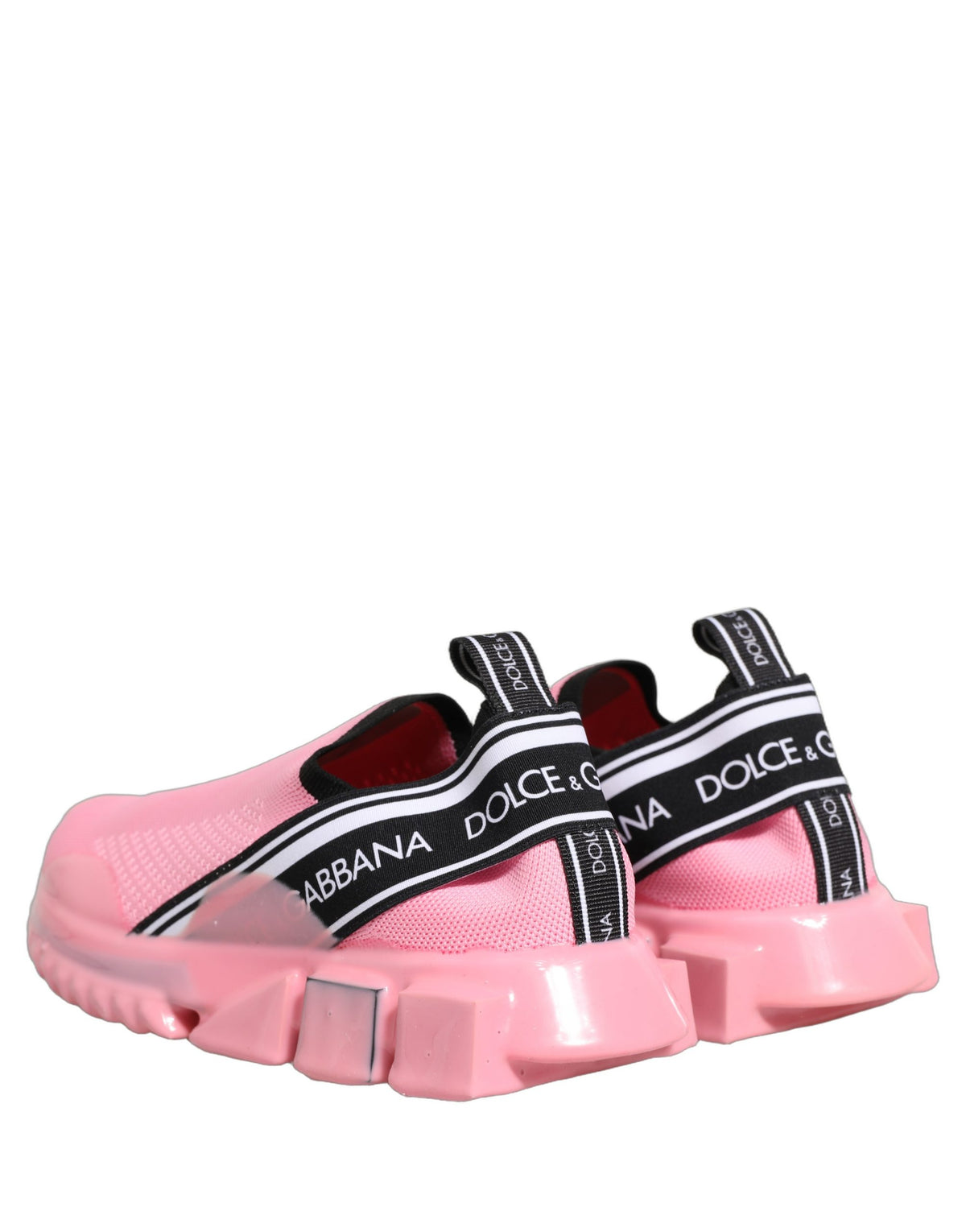 New Dolce & Gabbana Pink Slip On Low Top Sorrento Sneakers Shoes
