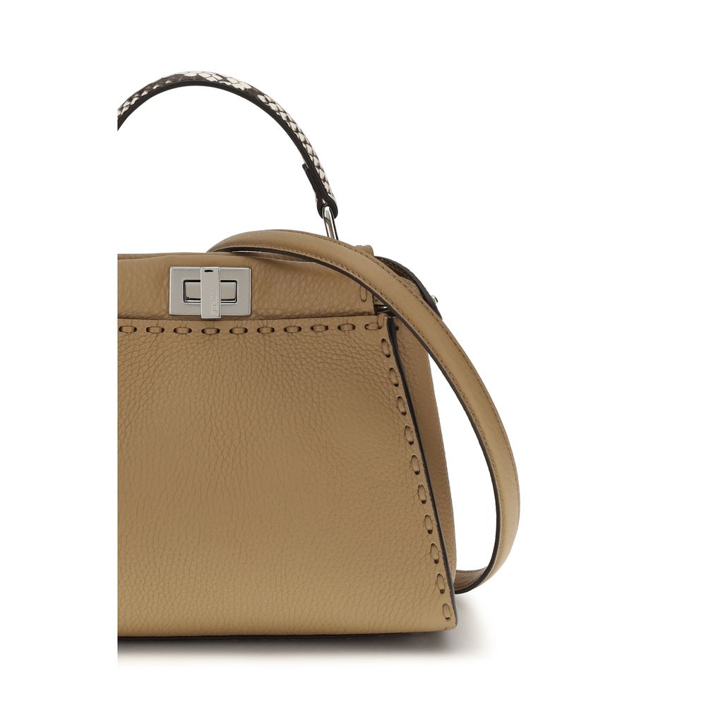 Fendi Beige Leather Handbag