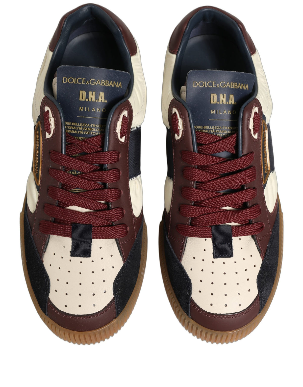 New Dolce & Gabbana Leather MIAMI Low Top Men Sneakers Shoes