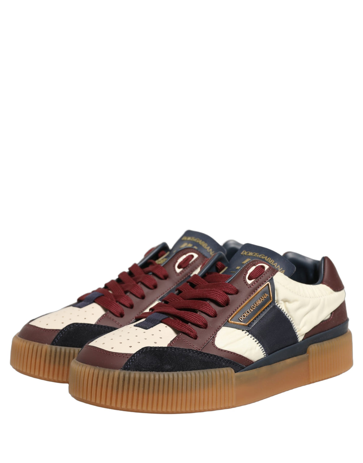 New Dolce & Gabbana Leather MIAMI Low Top Men Sneakers Shoes