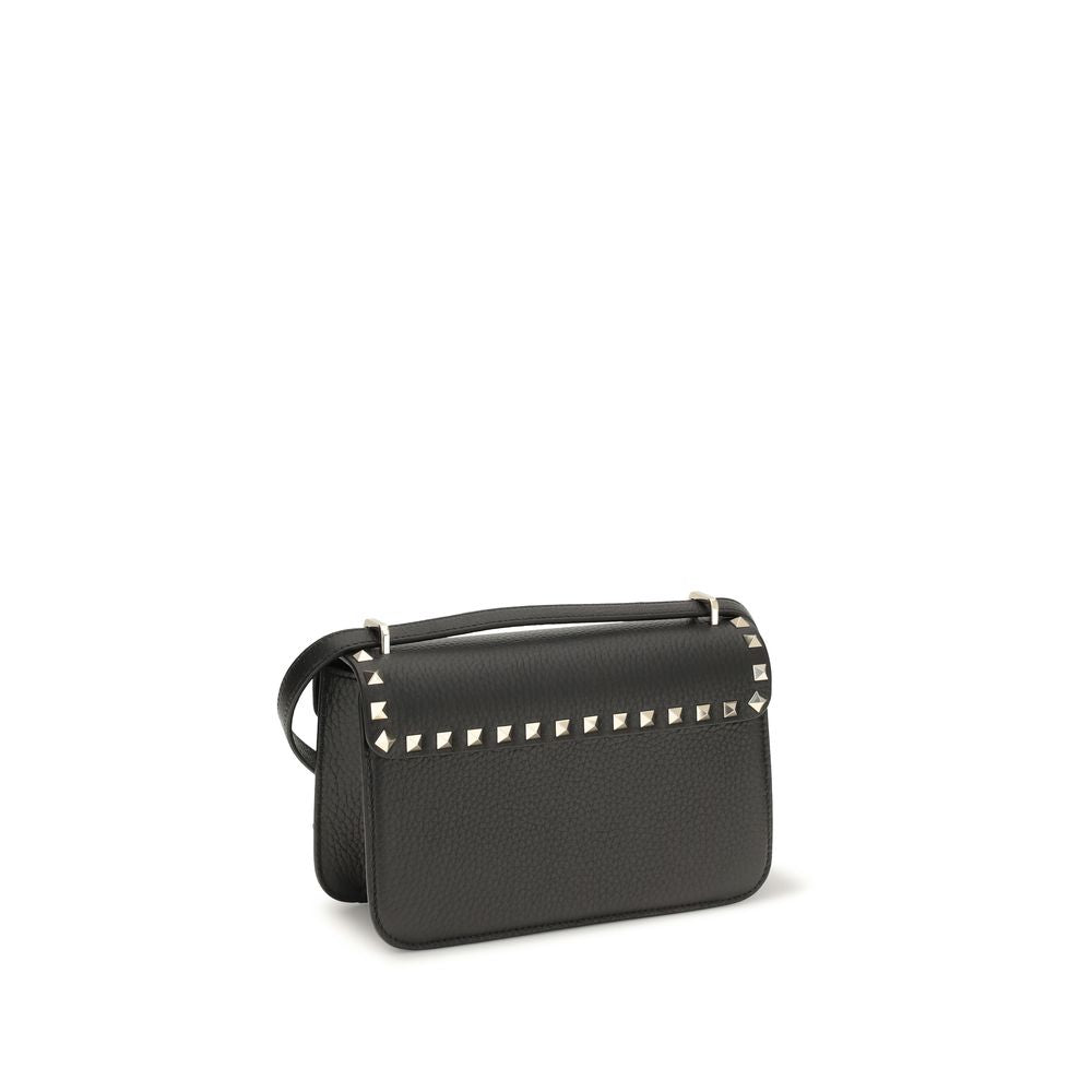 Valentino Garavani Black Leather Shoulder Bag
