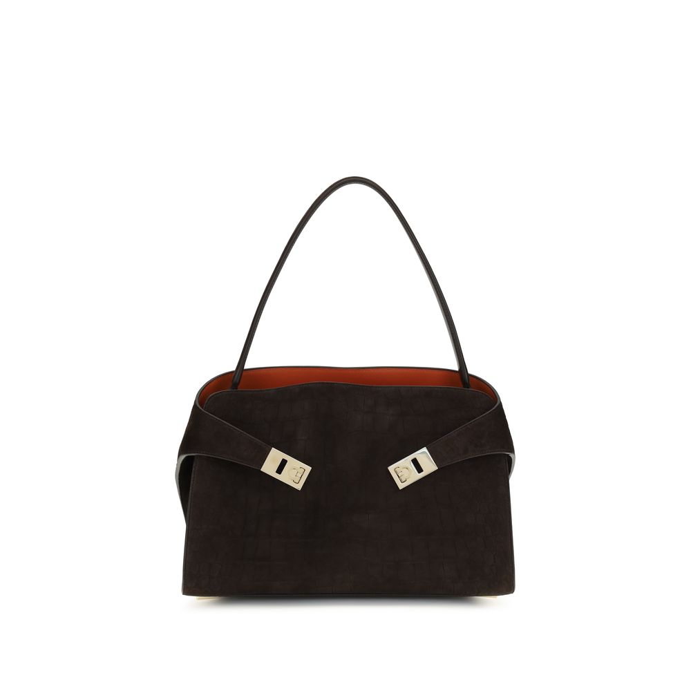 Ferragamo Brown Leather Shoulder Bag