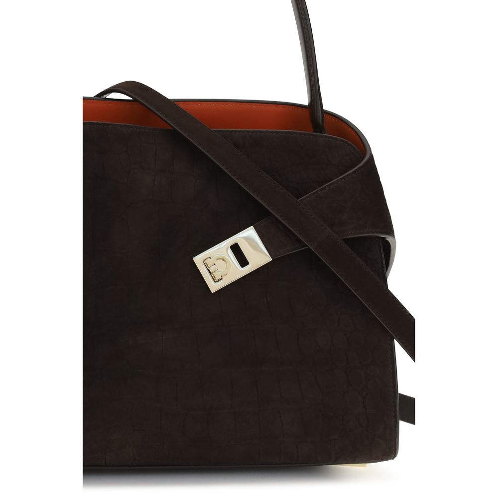 Ferragamo Brown Leather Shoulder Bag