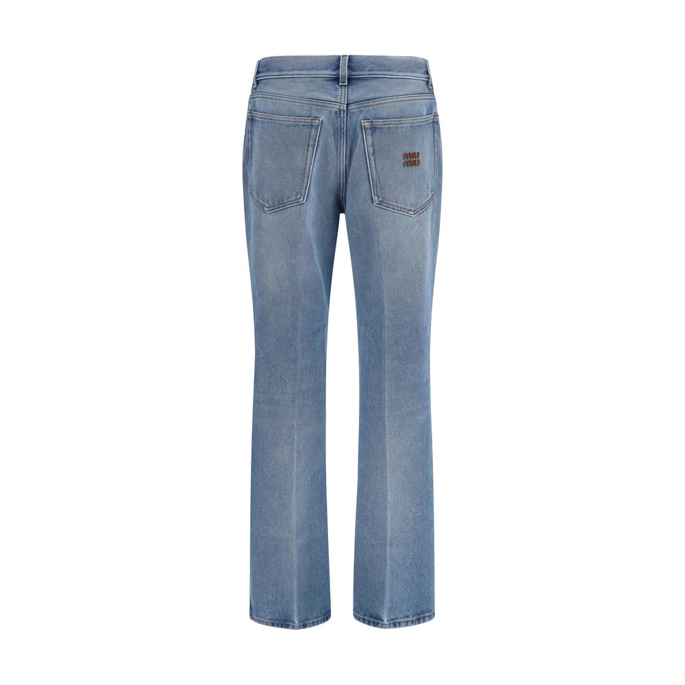 Miu Blue Relaxed Fit Jeans