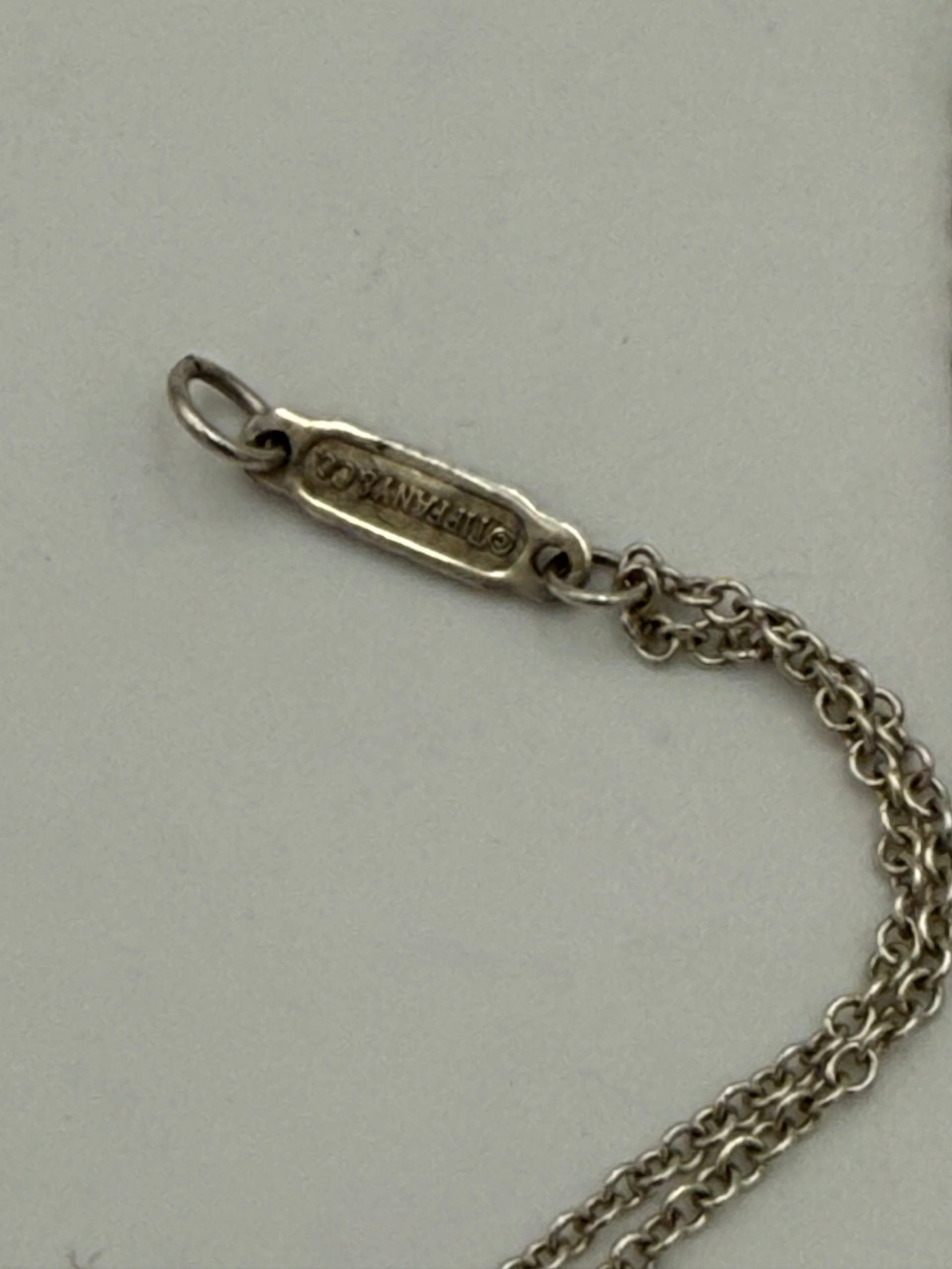 Pre-Owned Tiffany & Co. TIFFANY & CO. Silver Bracelet with Double Chain Gray Women's AB (Very Good — between Lightly Used and Used)