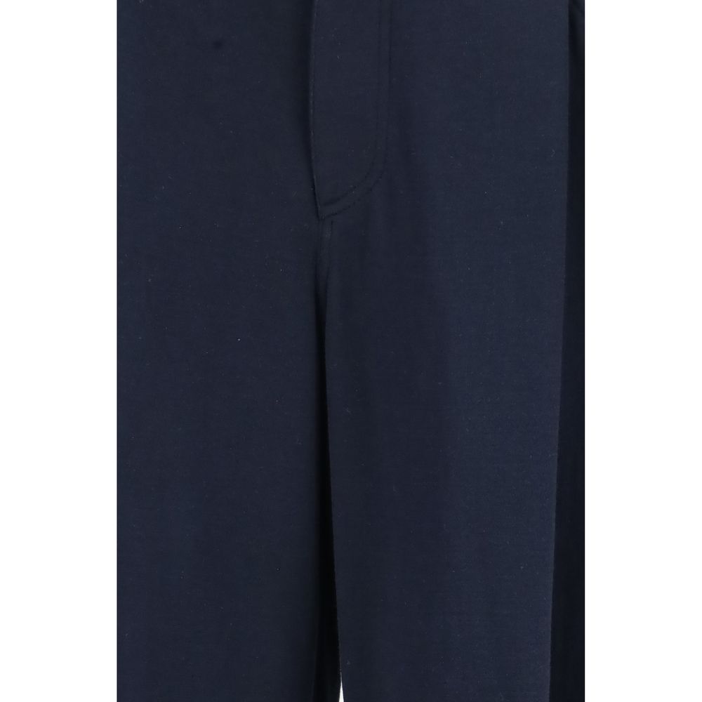 New Brunello Cucinelli Blue Cotton Casual Pants