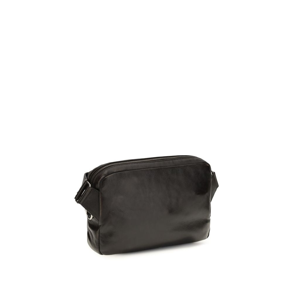 Prada Brown Leather Shoulder Bag