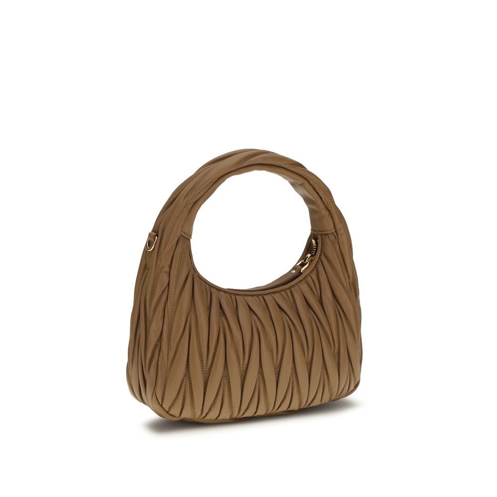 Miu Miu Beige Calf Leather Bos Taurus Handbag