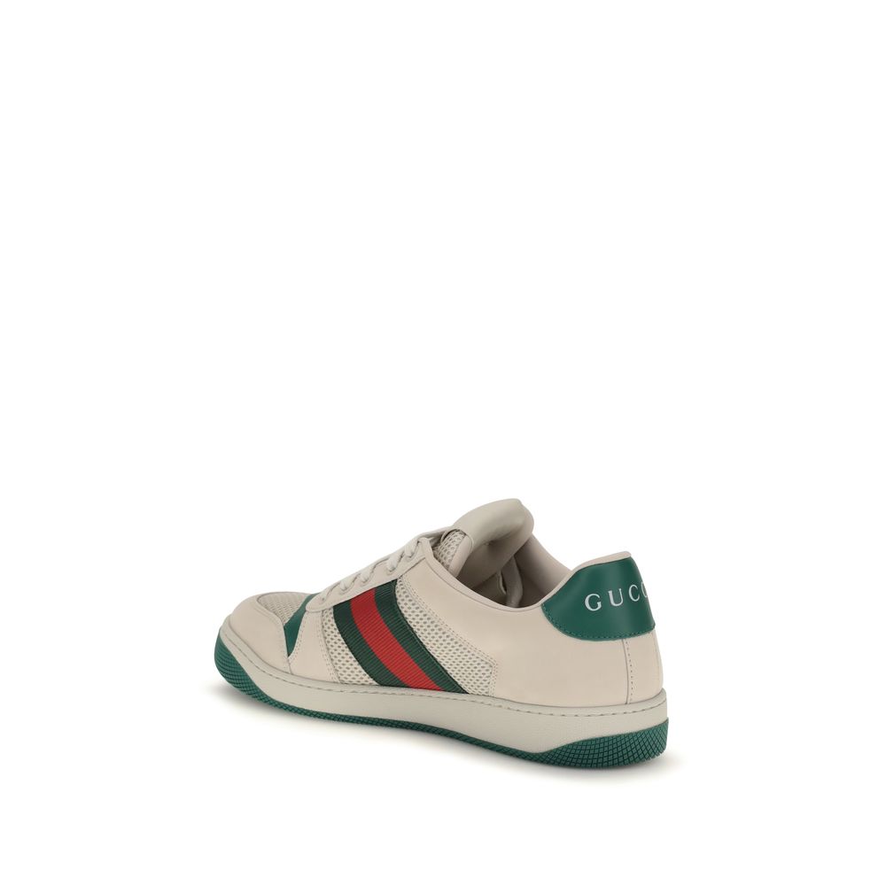 Gucci Beige Fabric Sneakers