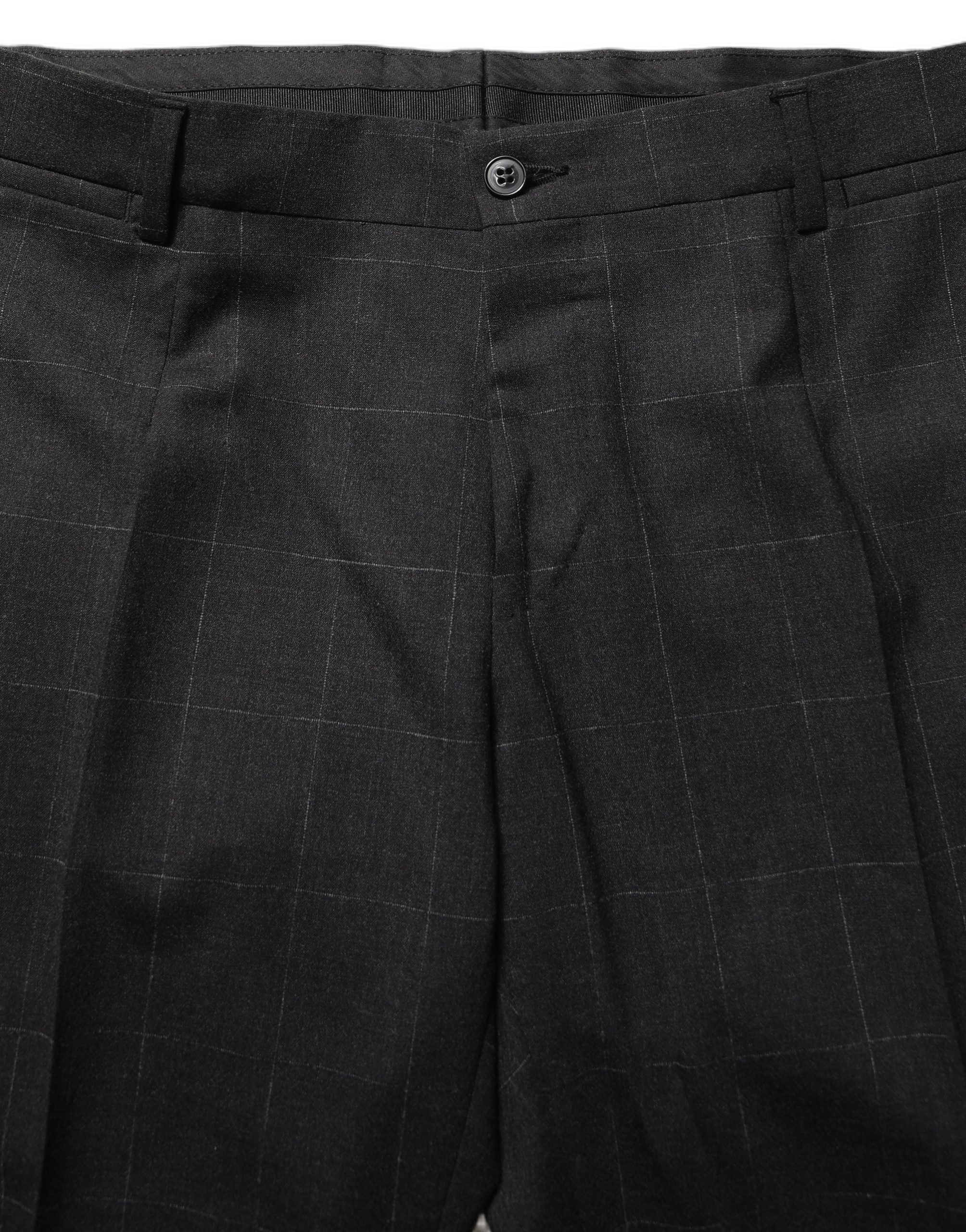Dolce & Gabbana Dark Gray Wool Slim Fit Formal 2 Piece Men Suit