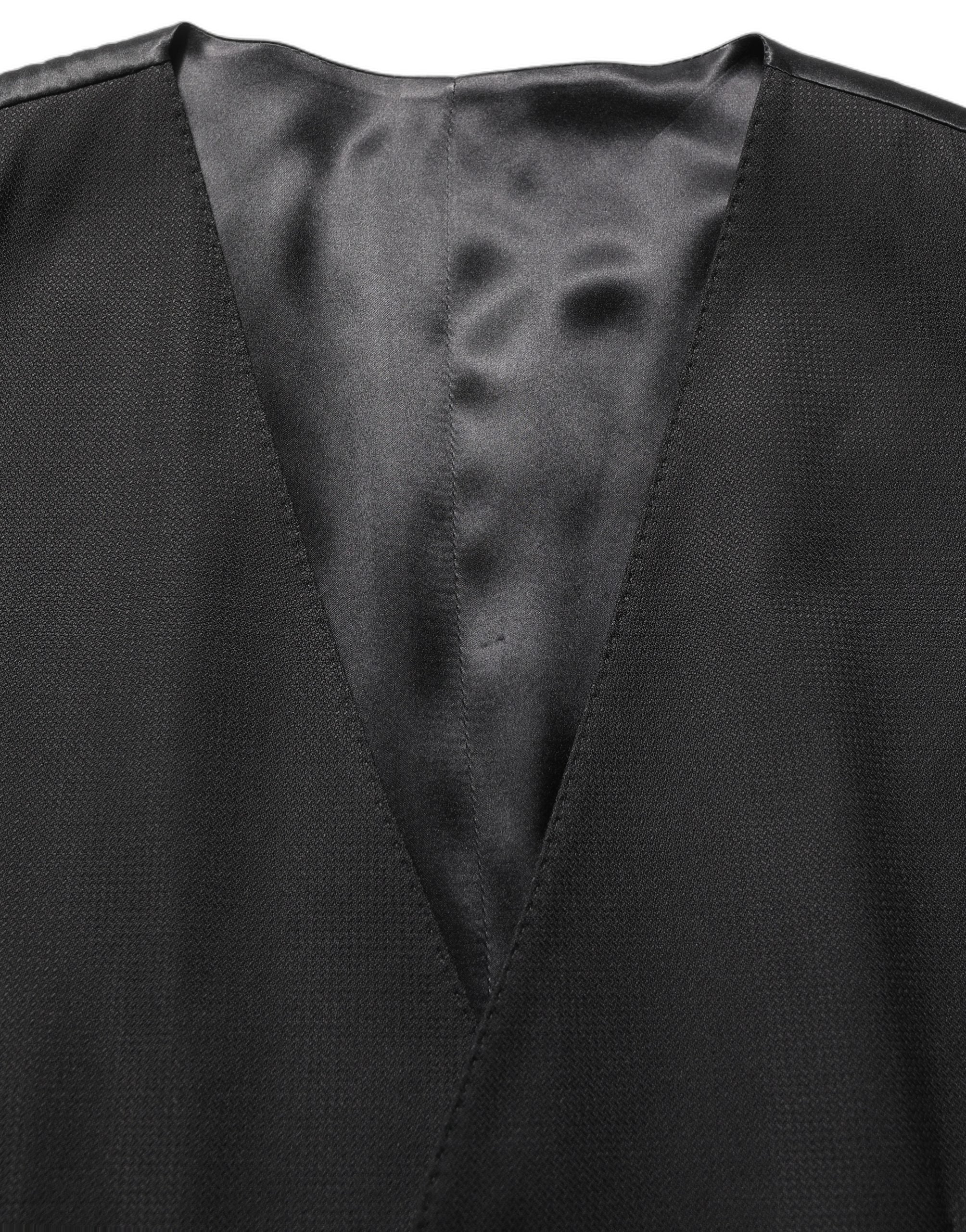 Dolce & Gabbana Dark Gray MARTINI Slim Fit Formal 3 Piece Suit