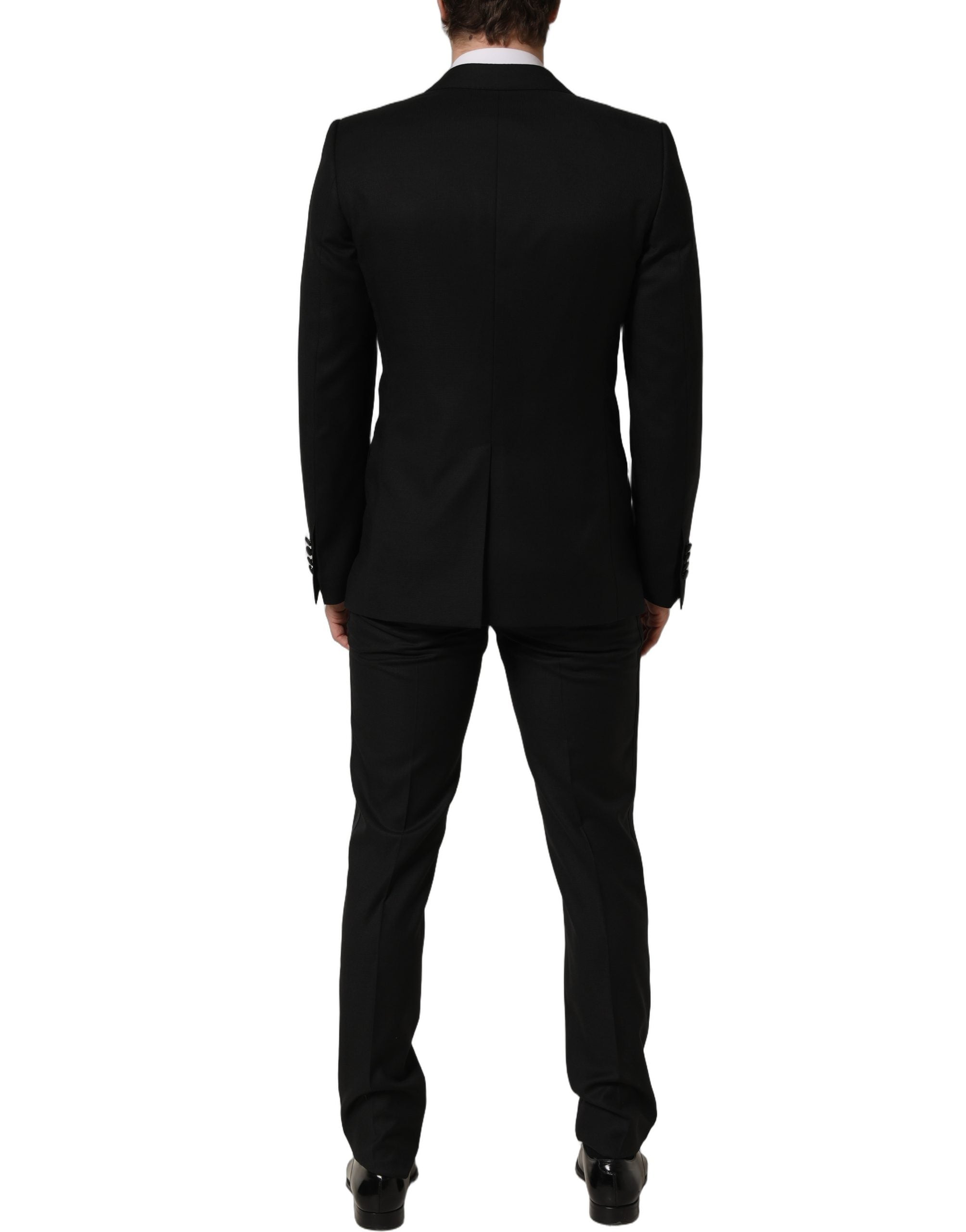 Dolce & Gabbana Dark Gray MARTINI Slim Fit Formal 3 Piece Suit