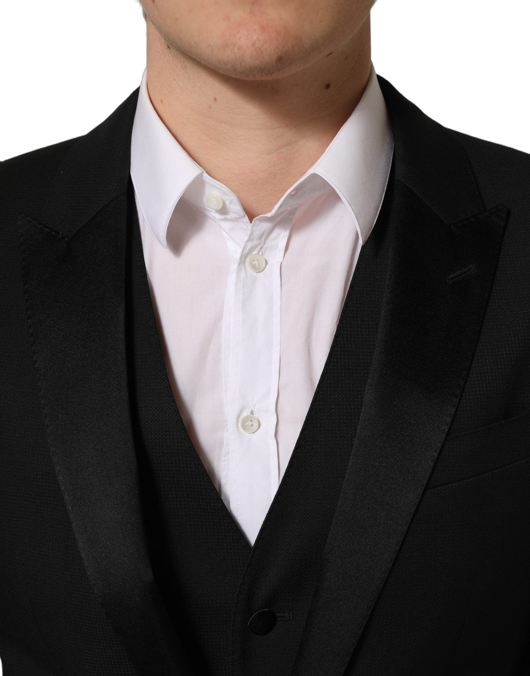 Dolce & Gabbana Dark Gray MARTINI Slim Fit Formal 3 Piece Suit