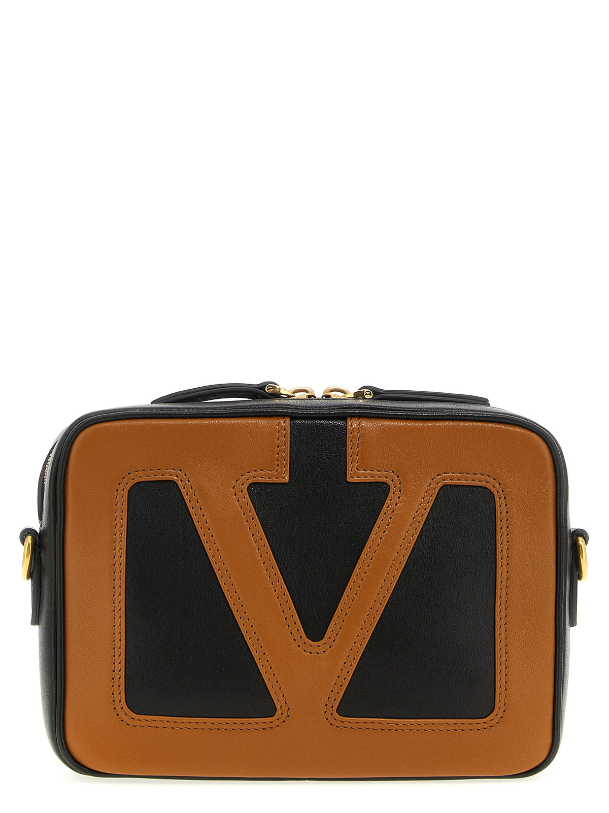 Valentino Garavani Brown Leather Crossbody Bag