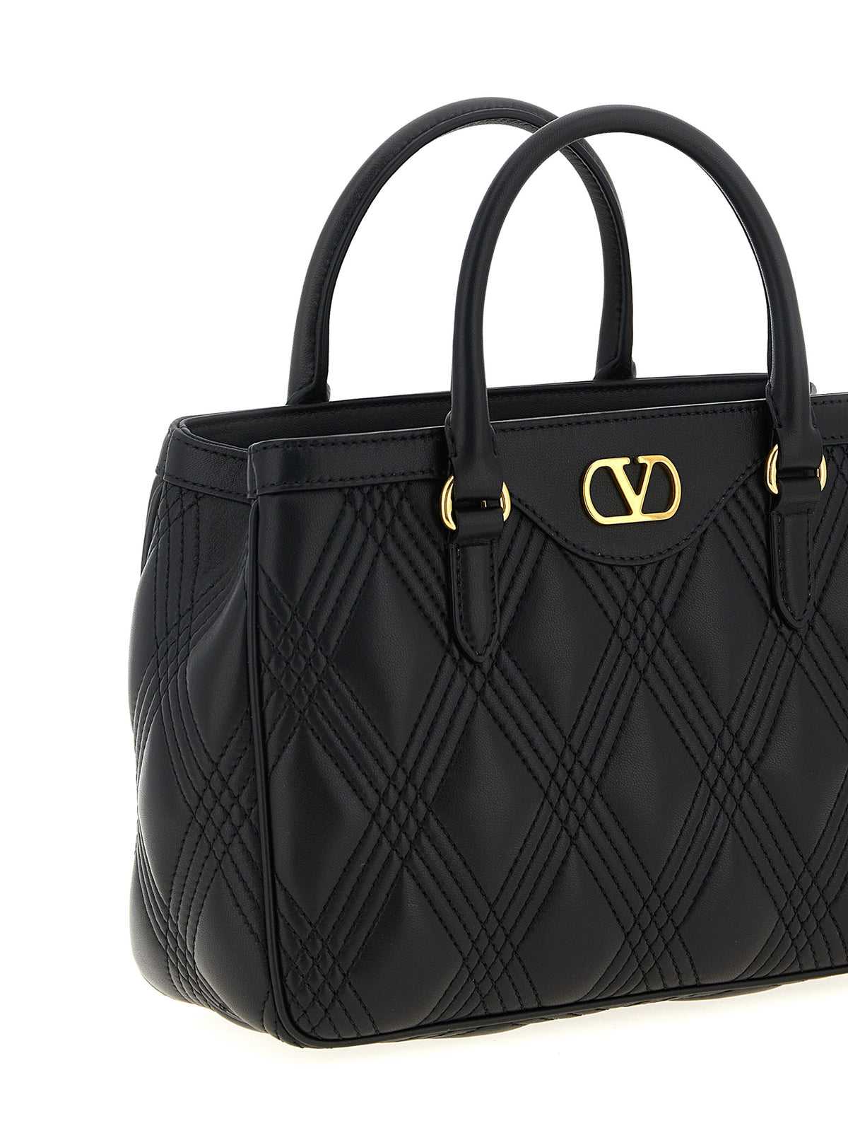 Valentino Garavani Black Leather Handbag