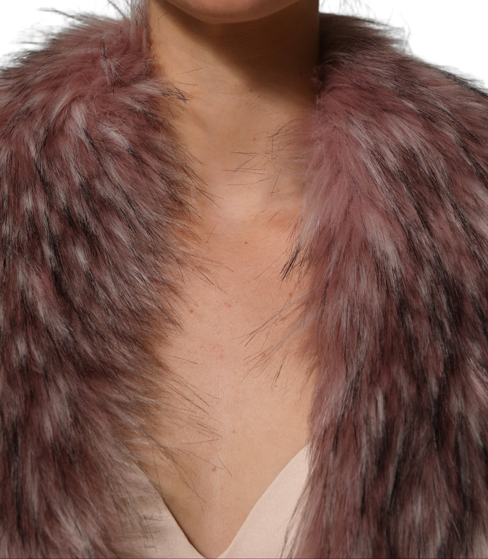 Dolce & Gabbana Faux Fur Knit Shrug