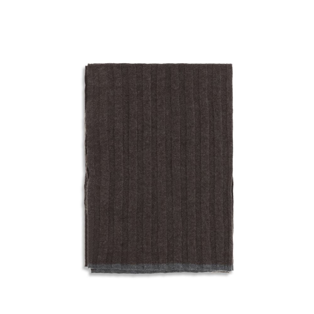 Brunello Cucinelli Brown Cashmere Scarf