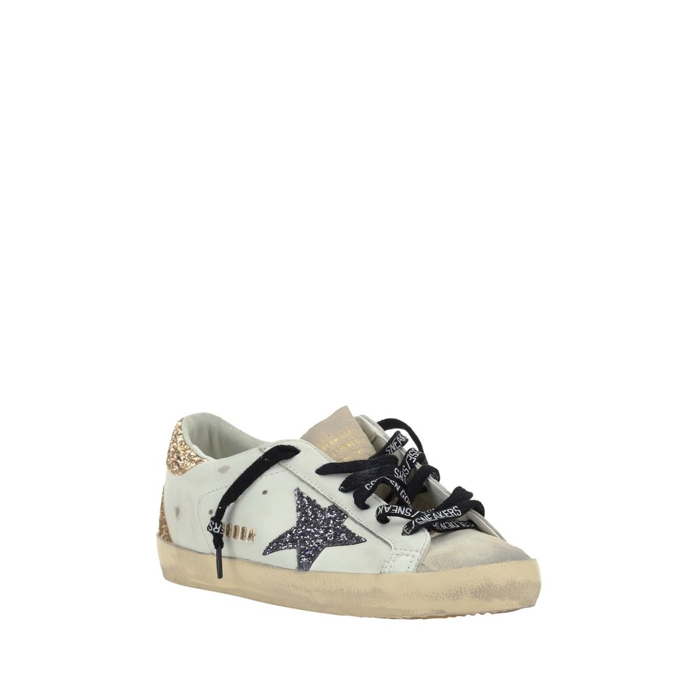 Golden Goose White Leather Low Top Sneakers